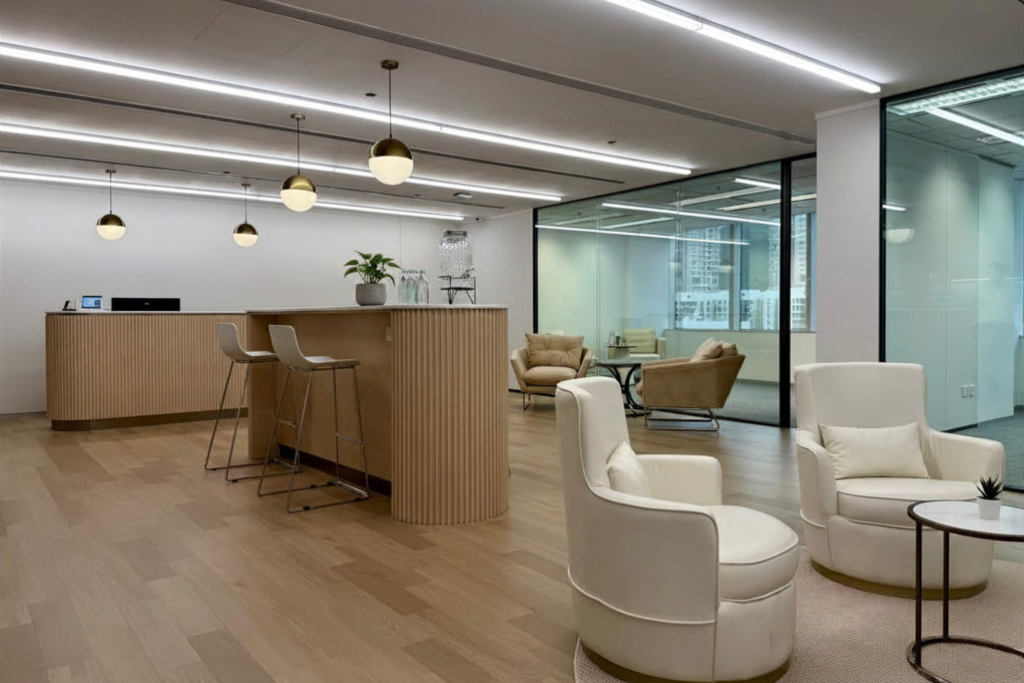 lounge area with furniture